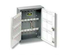 BURG WÄCHTER armario de llaves 6700 con 108 ganchos, de acero gris/gris claro, 6700/108 R