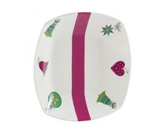 La Cija Bolas de Navidad - Fuente profunda 25 cm de porcelana, color blanco