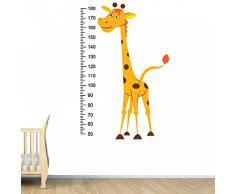 (93 x 142 cm) diseño de estampado de jirafa de vinilo adhesivo decorativo para pared/bebé de Vinilo medidor de altura adhesivo para Medidas regla / + diseño de patrones de costura para decoración de la habitación de los niños