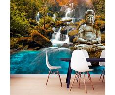 Fotomural 350x245 cm - 3 tres colores a elegir - Papel tejido-no tejido. Fotomurales - Papel pintado Buddha naturaleza c-C-0019-a-c