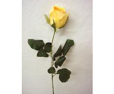 ARTIFICIAL FLOR INDIVIDUAL HOJAS ROSA AMARILLA