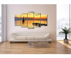 Cuadro sobre lienzo - 5 piezas - Impresión en lienzo - Ancho: 160cm, Altura: 85cm - Foto número 2535 - listo para colgar - en un marco - EA160x85-2535