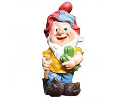 GMMH - Diseño-5 50003-5 Siete Enanos Enano, 37 cm, jardín jardín Figura enana de la decoración