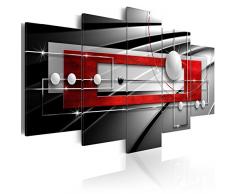 murando - Cuadro en Lienzo 200x100 cm Abstracto Impresión de 5 Piezas Material Tejido no Tejido Impresión Artística Imagen Gráfica Decoracion de Pared Arte Balla a-A-0209-b-n