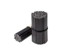 Danilovo N120 - Velas de Cera de Abeja Negras (16 cm de Altura)