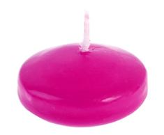 Santex - Vela Flotante (Cera, 3 x 5 x 18 cm), Color Negro, Fucsia, 3 x 3 x 2 cm
