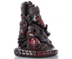 Ganesha ganapati Ganesh estatua de Resin 7,3 cm rotbraun