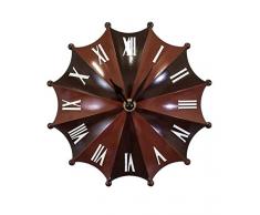 RELOJ DE PIE DISENO PARAGUAS ROJO NEGRO - RELOJ DE LA ESTACION - CUARZO - Tinas Collection