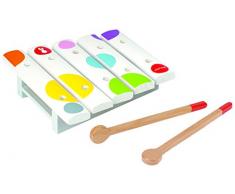 Janod - Confetti Xilófono Mini de Juguete de Madera (J07603)
