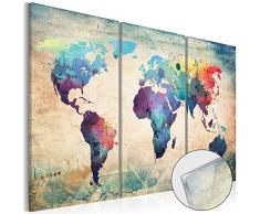 murando - Cuadro de Cristal acrílico 120x80 cm - Cuadro de acrílico - Impresion en Calidad fotografica - Mapamundi k-C-0014-k-e
