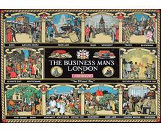 Vintage del metro de Londres de BUSINESS man's London cuadro decorativo c1930 250gsm brillante A3 de póster