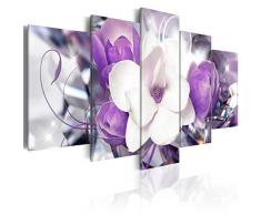 murando - Cuadro en Lienzo 200x100 cm - Flores - Impresion en calidad fotografica - Cuadro en lienzo tejido-no tejido - b-A-0299-b-n