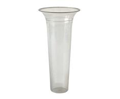 XCLOU Jarrón de plástico para Flores – Mantén los jarrones Grandes limpios y llénalos con Diferentes arreglos Florales – Jarrón Transparente de 32 cm