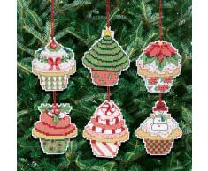 Janlynn - Kit para Adornos de árbol de Navidad de Punto de Cruz, diseño de Cupcakes