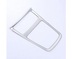 Marco cromado mate para cenicero y caja de almacenamiento central de coche