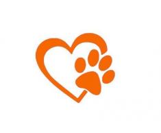 StickerBorough - Adhesivo decorativo de vinilo para coches y otros objetos (10 cm), diseño con huella de cachorro