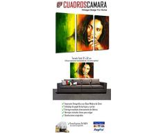 Cuadros Camara Poster FotogrÃ¡fico Bob Marley, Musica Reaggie, Leyendas TamaÃ±o total: 97 x 62 cm XXL, Multicolor