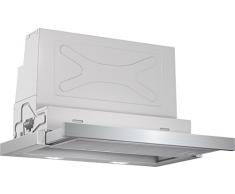 Bosch Serie 4 DFS067A50 Encastrada Plata 740m³/h A - Campana (740 m³/h, Canalizado/Recirculación, A, A, B, 55 dB)