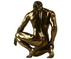 Melancholy Escultura artística de bronce, diseño de hombre desnudo