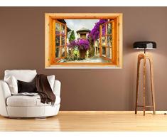 murando Ilusion Optica 3D 140x100 cm Fotomural Poster Finestra Fotomurales Papel pintado Quadro Mar Playa Duna