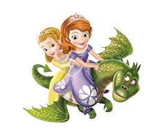 ufengke Pegatinas de Pared Princesa Dragón Vinilos Adhesivos Pared Decorativos para Habitación Infantiles Niñas Bebé