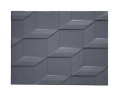 Panelados - Panel decorativo 3D (Mod. Cubo) Decoración pared autoadhesiva. 8 pcs. 30 x 40 cm. Revestimiento pared y techo. DIY montaje fácil. (Grafito)