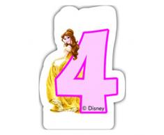 Partido Ênico Disney Princess y Animales cuarta Vela de cumpleaños