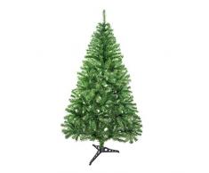 Árbol de Navidad Artificial Arboles C/Soporte Plástico 120-240cm (Verde Brillo, 150cm 293Tips)