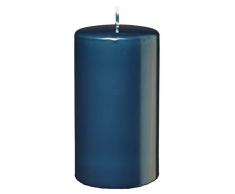 Velas de corona de adviento 4 Azul Petrol, 100 x 60 mm, 4 Pieza Velas
