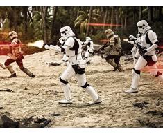 'Komar 011 de DVD2 Star Wars Fotomural de "Star Wars Imperial Strike, tamaño 200 x 250 cm (ancho x altura), 2 Las carreteras, incluye de cola, multicolor