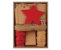 Crear regalo de Navidad papel y fieltro etiqueta Kit, Plata