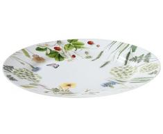 GILDE plato decorado con flores silvestres, Material Porcelana de ceniza de hueso ó Bone China 27 cm Serie "Bella Vita"