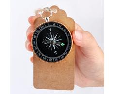 Toyvian 10 unids Brújula Rústica Etiquetas Colgar Etiquetas con Guita de Yute para el Banquete de Boda de Cumpleaños Favores de Regalo