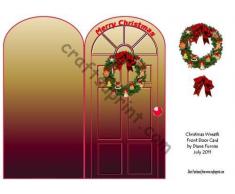 Corona de Navidad puerta delantera por Diane Furniss