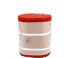 NKlaus 975g (aprox. 200 piezas) Velas de altar velas rojas sin goteo de hollín Velas de Pascua L: 17,5cm 36255