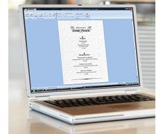 Sigel - Papel (50 hojas, A4), diseño de textura de pared, color gris