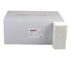 Toallas De Papel Plegado Y Blanco, Plegado En Z, De 2 Capas, 25 X 23 Cm, 100% De Celulosa - 4000 St.