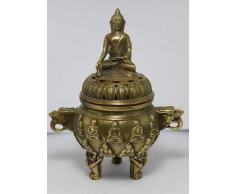 ZHIBO Colección Popular China de Buda de Bronce incensario dragón