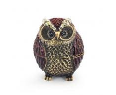 Figura Caja Metal Buho 5 cm