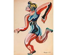ALEXANDER RODCHENKO samfme ruso URSS constructivismo un corredor, de la serie circo máscaras 250gsm tarjeta del arte polarmk A3 Póster