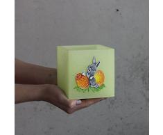 – Esfera Cuadrada Verde Pascua velas cera – Esfera Vela Pascua
