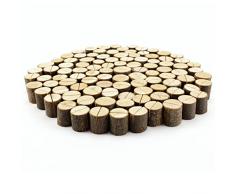Anladia 100 Piezas de Madera para Boda, Fiesta, Mesa, Número, Lugar, Nombre, Tarjeta de Memoria, Soporte de Fotos