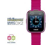 Vtech 80-193847 Kidizoom Smart Watch DX2 - Reloj inteligente para niños con doble cámara, color Frambuesa