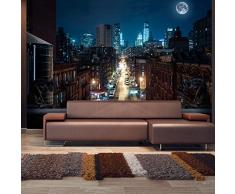 Fotomural 300x210 cm ! Papel tejido-no tejido. Fotomurales - Papel pintado 300x210 cm - ciudad NY NYC New York ciudad bei noche d-A-0028-a-a