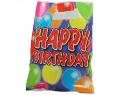 8 piezas bolsa de fiesta de los globos del feliz cumpleaños. Regalo de cumpleaños