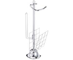 Top Star 280837 - Dispensador y soporte de rollos de papel higiénico con revistero (56 cm)