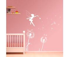 ufengke Pegatinas de Pared Hada del Diente de León Vinilos Adhesivos Pared Decorativos para Dormitorio Habitación Infantiles Niñas Bebés