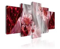 murando - Cuadro en Lienzo 200x100 cm - Flores - Abstraccion - Impresion en Calidad fotografica - Cuadro en Lienzo Tejido-no Tejido - Azucena a-C-0047-b-o
