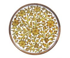 Azul placa de cerámica plato de servir de cerámica/para colgar de pared placa de pared/decorativo/colector de hechos a mano y decorado a mano floral de cerámica plato/platos decorativos Accent/otros Oriental Accent decorativo placa