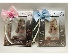 Portafotos PERSONALIZADOS para bautizo marcos pequeños niño/niña GRABADOS (pack 15 unidades)